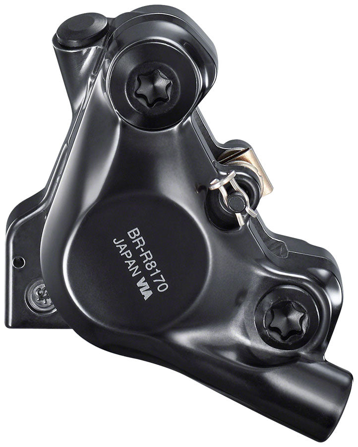 Shimano Ultegra BR-8170 Hydraulic Disc Brake Caliper - Rear, Flat Mount, Finned Resin Brake Pads
