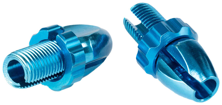 Salt M10 Barrel Adjuster - Cyan Blue Brake Lever Left & Right Flat Bar Blue