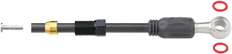 Jagwire Sport Mineral Oil Hydraulic Hose Kit for Shimano XTR, XT, SLX, Saint, Zee, and Alfine, 2000mm, Black