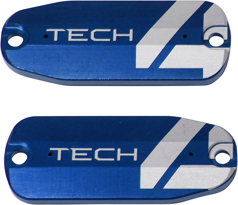 Hope Tech 4 Reservoir Lid Brake Lever Left & Right Flat Bar Blue