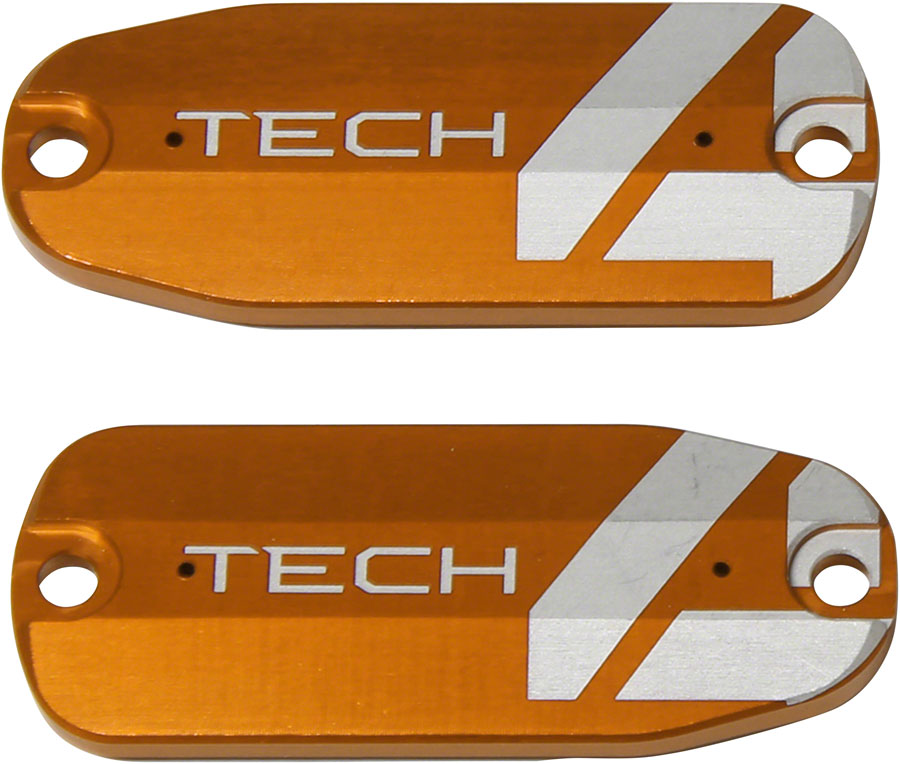 Hope Tech 4 Reservoir Lid Brake Lever Left & Right Flat Bar Orange