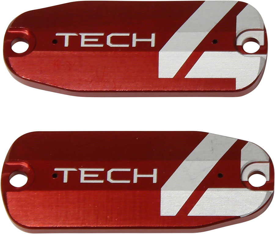 Hope Tech 4 Reservoir Lid Brake Lever Left & Right Flat Bar Red