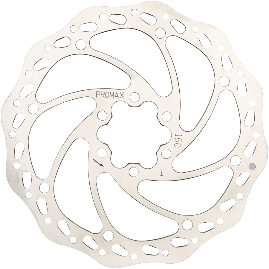 Promax S1 Sport Disc Brake Rotor - 160mm, 6-Bolt, Silver