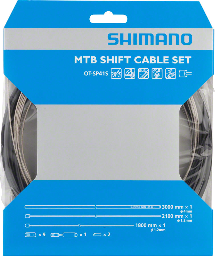 thumbnail image 2 of Shimano Stainless Mountain Bike Brake Cable & Housing Set - Pro Polished, Black 2 of 6
