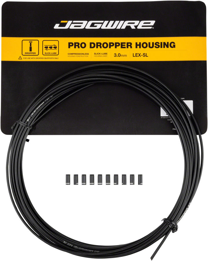Jagwire 3mm Pro Dropper Housing Slick Lube Liner 10M Roll Seatpost Black
