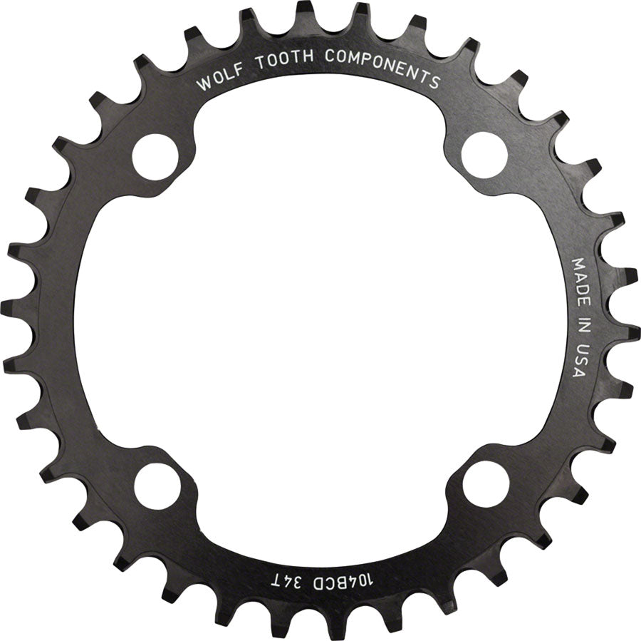 Wolf Tooth 104 BCD Chainring - 32t, 104 BCD, 4-Bolt, Drop-Stop, Black