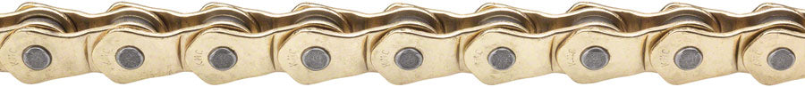 KMC HL1 Narrow Chain - Single Speed 3/32", 100 Links, Half Link Chain, Gold