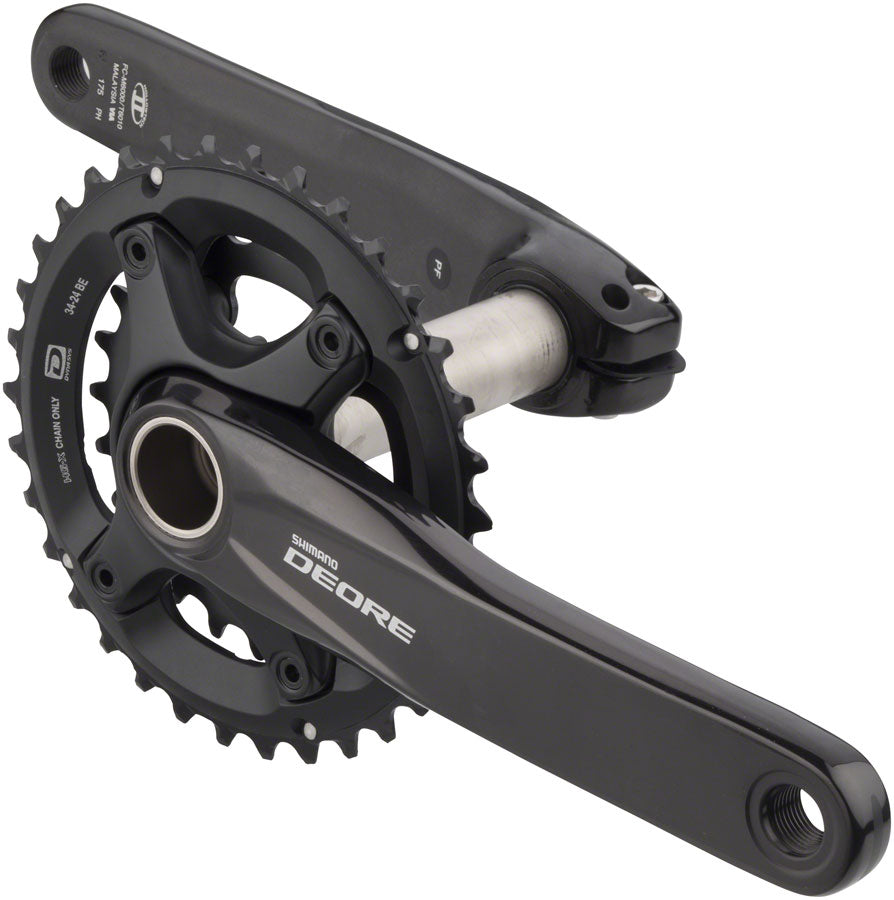 Shimano FC-M6000-2 175mm 34/24T 10-Speed Hollowtech II Crankset Black