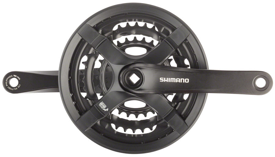 Shimano Tourney FC-TY501 170mm 42/34/24T 7/8-Speed Square Taper Crankset Black