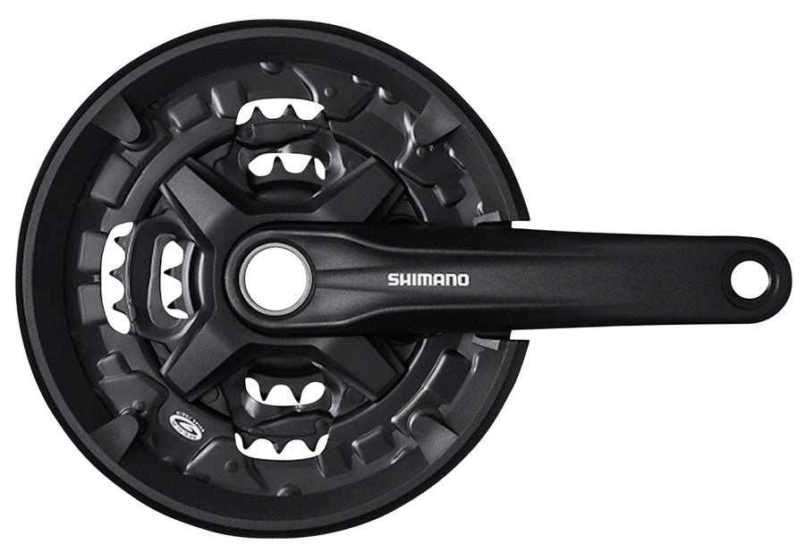 Shimano FC-MT210-3 Crankset - 170mm, 9-Speed, 40/30/22t, 50mm Chainline, Black