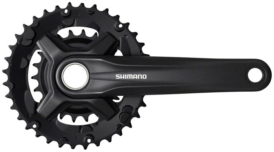 Shimano FC-MT210-2 Crankset - 175mm, 9-Speed, 36/22t, 48.8mm Chainline, Black