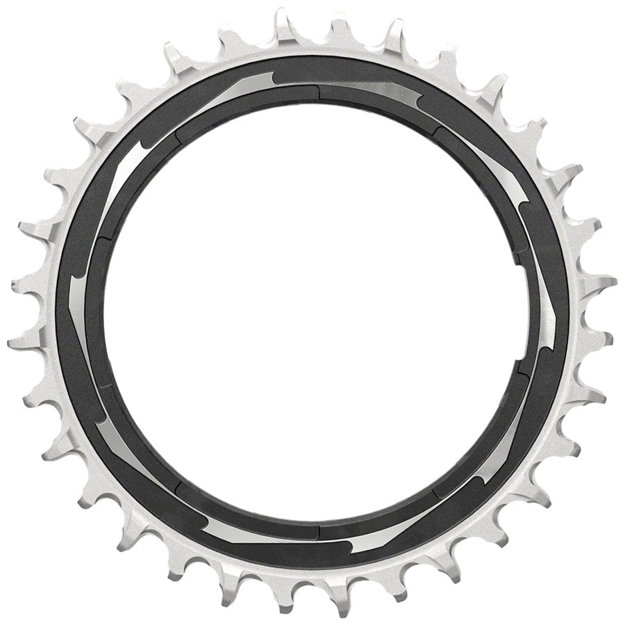 SRAM XX SL Eagle T-Type Thread Mount Chainring - 32t, 12-Speed, Thread Mount (For XX SL PM Spider), 0mm Offset, Aluminum, Black/Silver