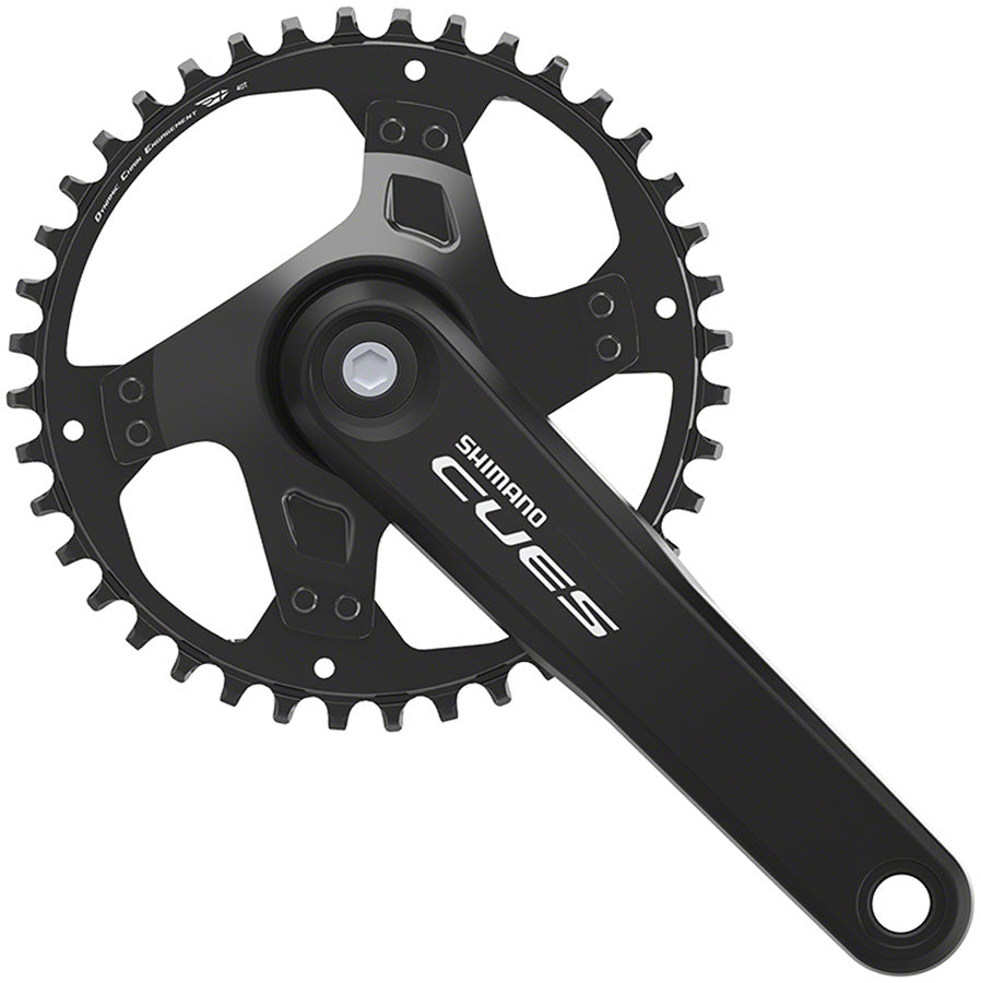 Shimano CUES FC-U4000-1 175mm 40T 10/11-Speed Square Taper Crankset Black