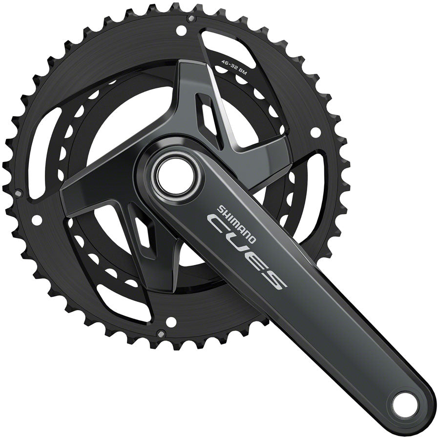 Shimano CUES FC-U8000-2 175mm 46/32T 11-Speed Hollowtech II Crankset Black