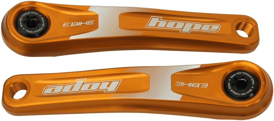 Hope Ebike Crank Arm Set 155mm ISIS Crankset Orange