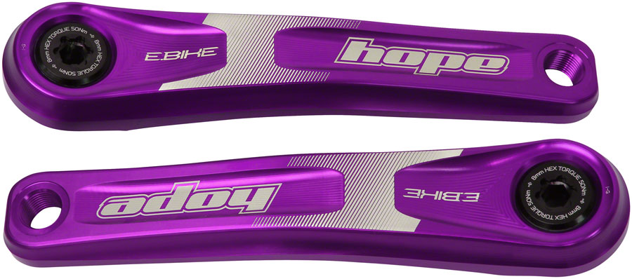 Hope Ebike Crank Arm Set 155mm ISIS Crankset Purple