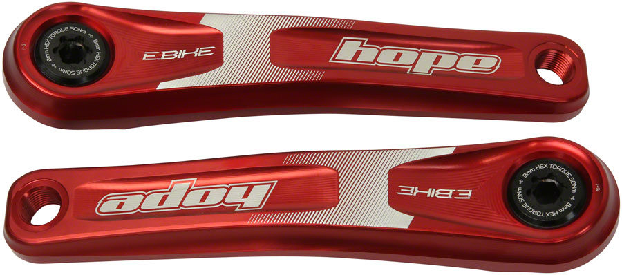 Hope Ebike Crank Arm Set 155mm ISIS Crankset Red