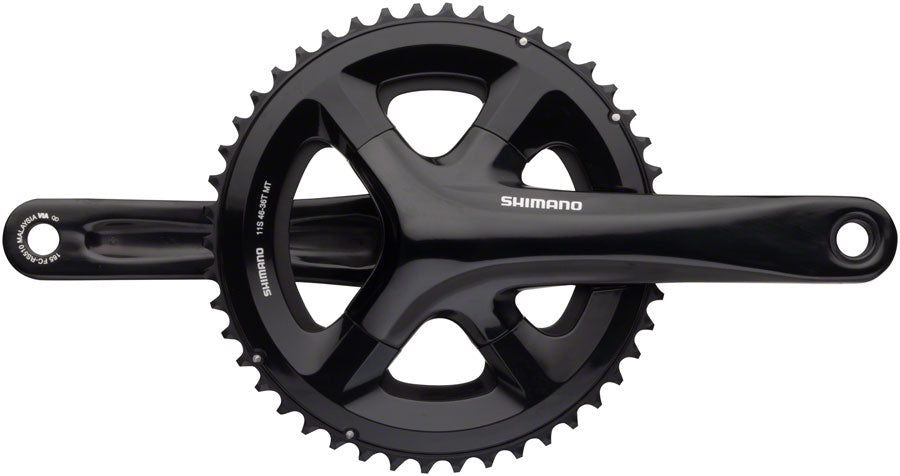 Shimano RS510 170mm 46/36T 11-Speed Hollowtech II Crankset Black