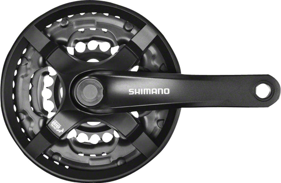 Shimano Tourney FC-TY501 170mm 48/38/28T 7/8-Speed Square Taper Crankset Black