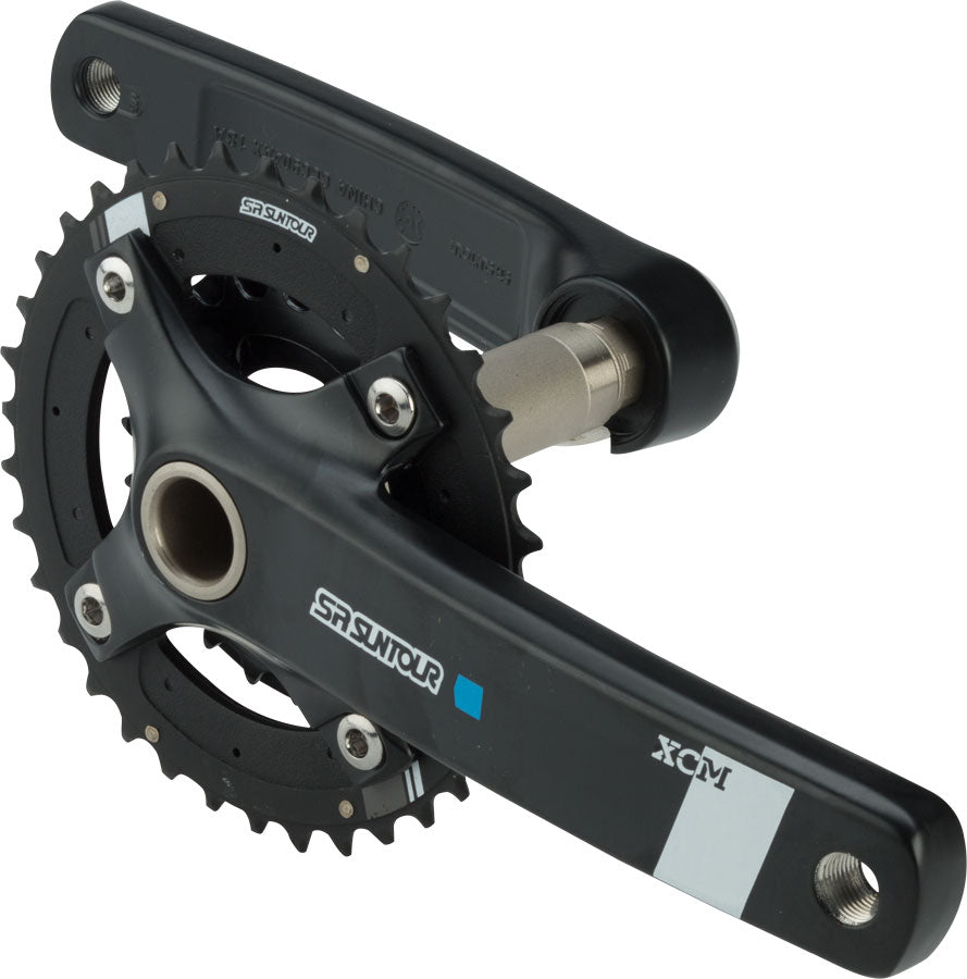SR Suntour XCM-AX 175mm 36/22T 10-Speed Hollowtech II Crankset Black