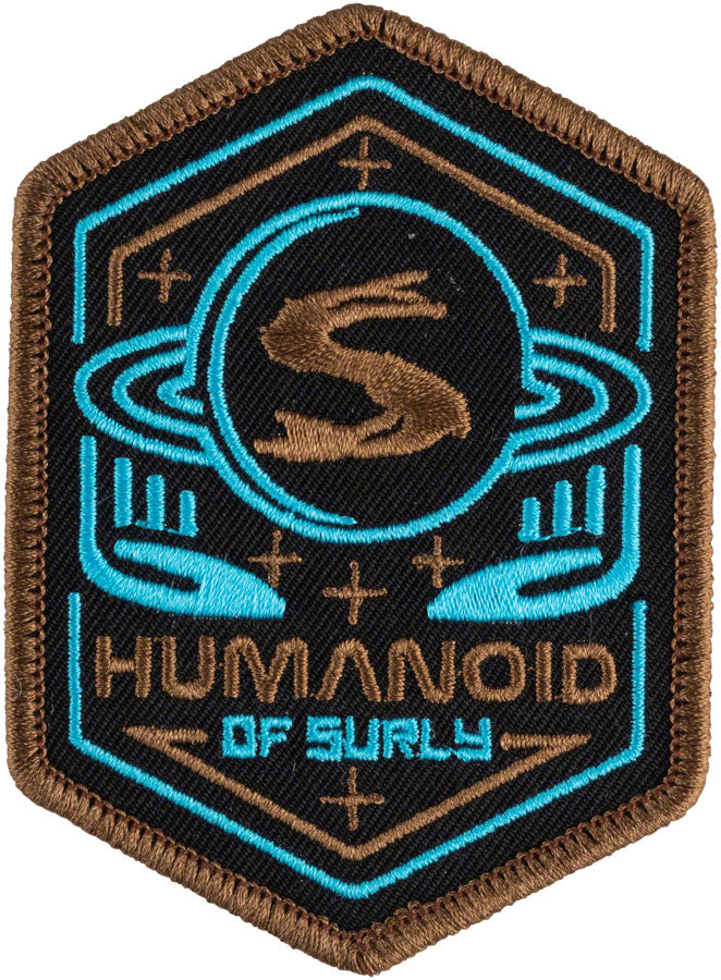 Surly Humanoid Patch - Black/Blue/Gold