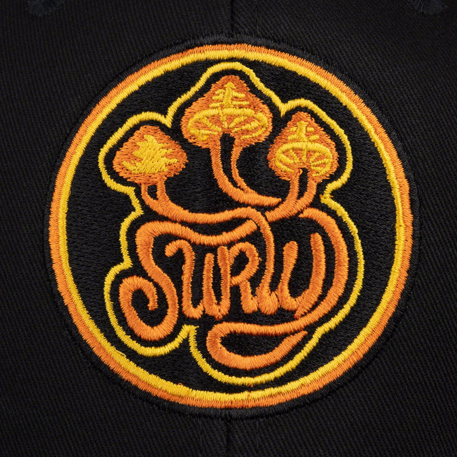 Surly Psilly Billy Snapback Hat - Black/Orange, Adjustable