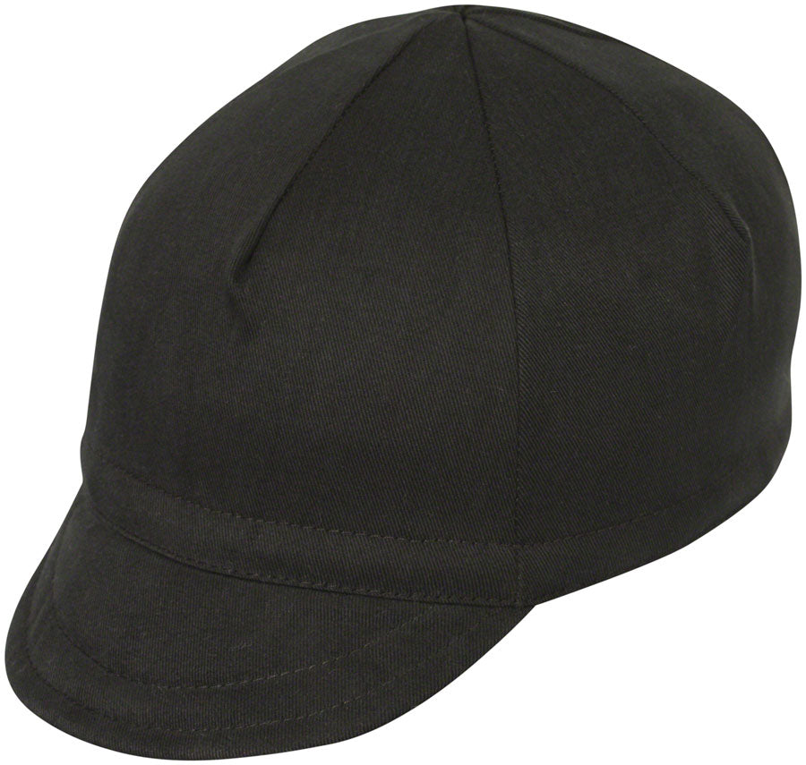 Pace Sportswear Euro Soft Bill Cycling Cap - Black, XL