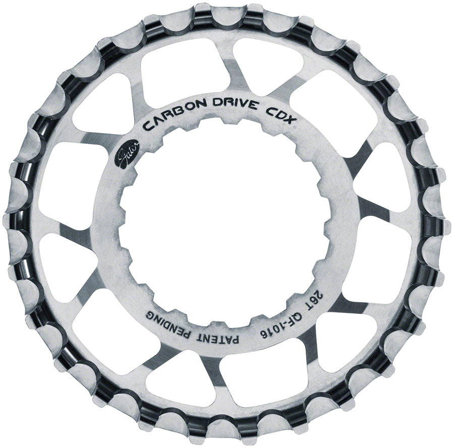 Gates Carbon Drive CDX CenterTrack Front Sprocket - 26t, For Bosch GEN 2, Silver