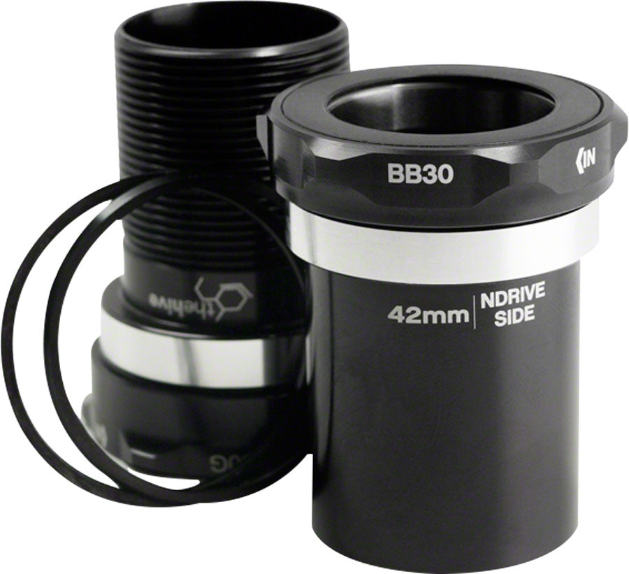 E*thirteen 30 ThreadFit - 68/73mm For 30mm Spindle Black Bottom Bracket Black