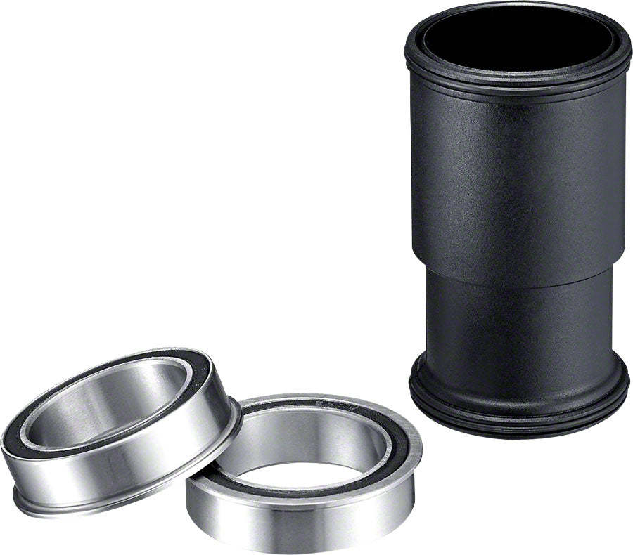 E*thirteen Non-Threaded Bottom Bracket BB86/BB92, 386EVO, Threaded, Press Black