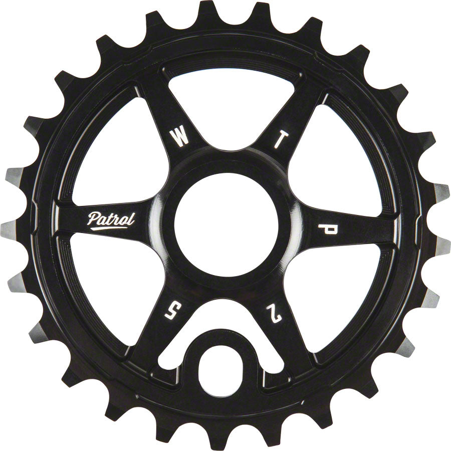 We The People Patrol Sprocket 33t Black 23.8mm Spindle Hole With Adaptors for 19mm and 22mm