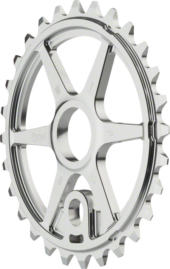 We The People Patrol Sprocket 28t High Polished 23.8mm Spindle Hole With Adaptors for 19mm and 22mm