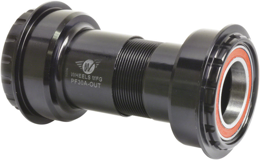 Wheels Manufacturing PF30 PressFit Thread Together Bottom Bracket PF30, Black