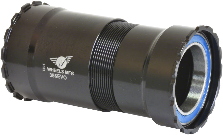 Wheels Manufacturing 386 EVO Thread Together Bottom Bracket PF30, BBRight, Black