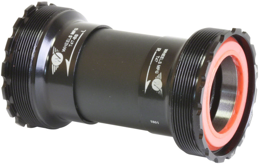Wheels Manufacturing T47 Inboard Bottom Bracket T47, BSA, Threaded SRAM Black