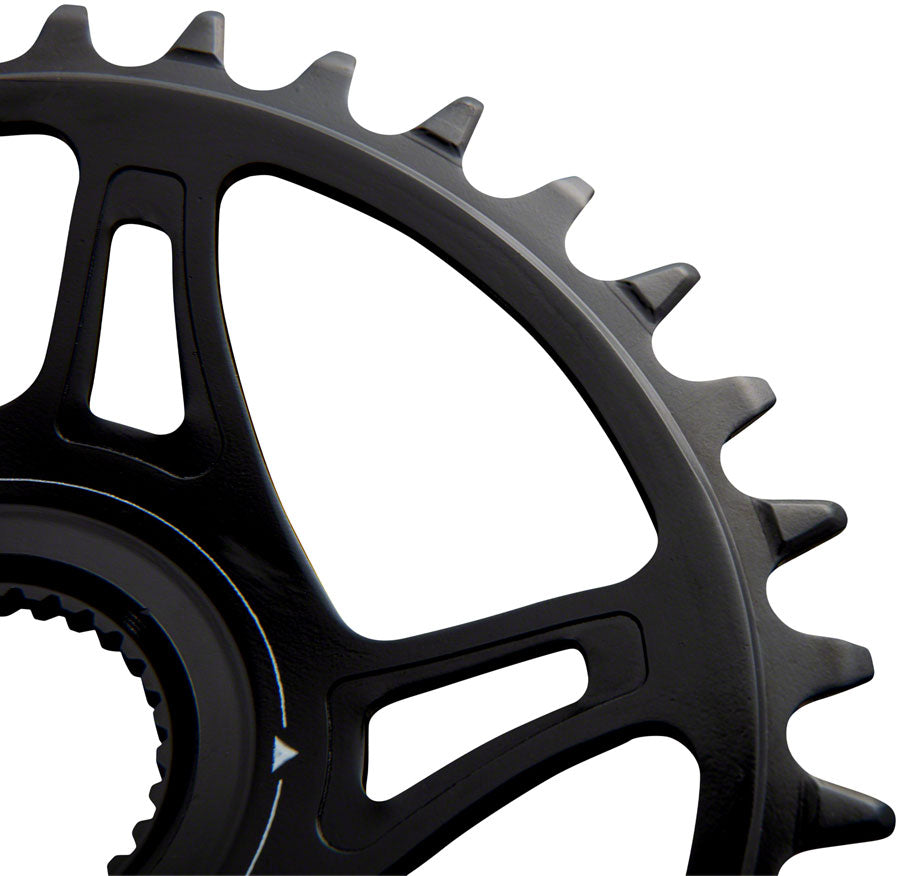 RaceFace Bosch G4 Direct Mount Hyperglide+ eMTB Chainring (52mm Chainline) - 36t, Steel, Requires Shimano 12-speed HG+ Chain, Black