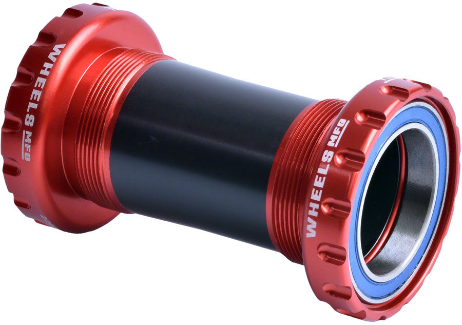 Wheels Manufacturing BSA Bottom Bracket BSA, Threaded SRAM DUB 68 mm, 73 mm, Red