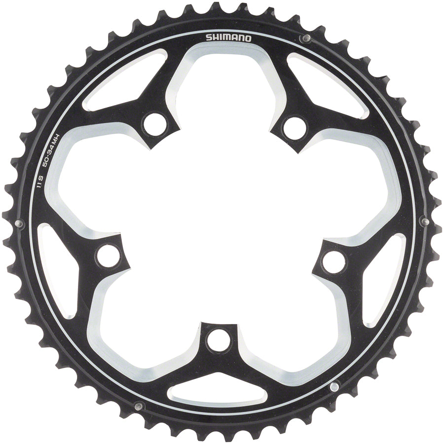 Shimano RS500 Chainring - 52t, 110 BCD, 5-Bolt, 11-Speed, Black