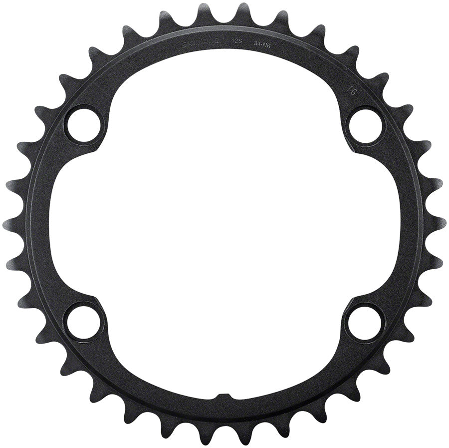 Shimano Ultegra FC-R8100 12-Speed Chainring - 34t, Asymmetric 110 BCD, Black, NK