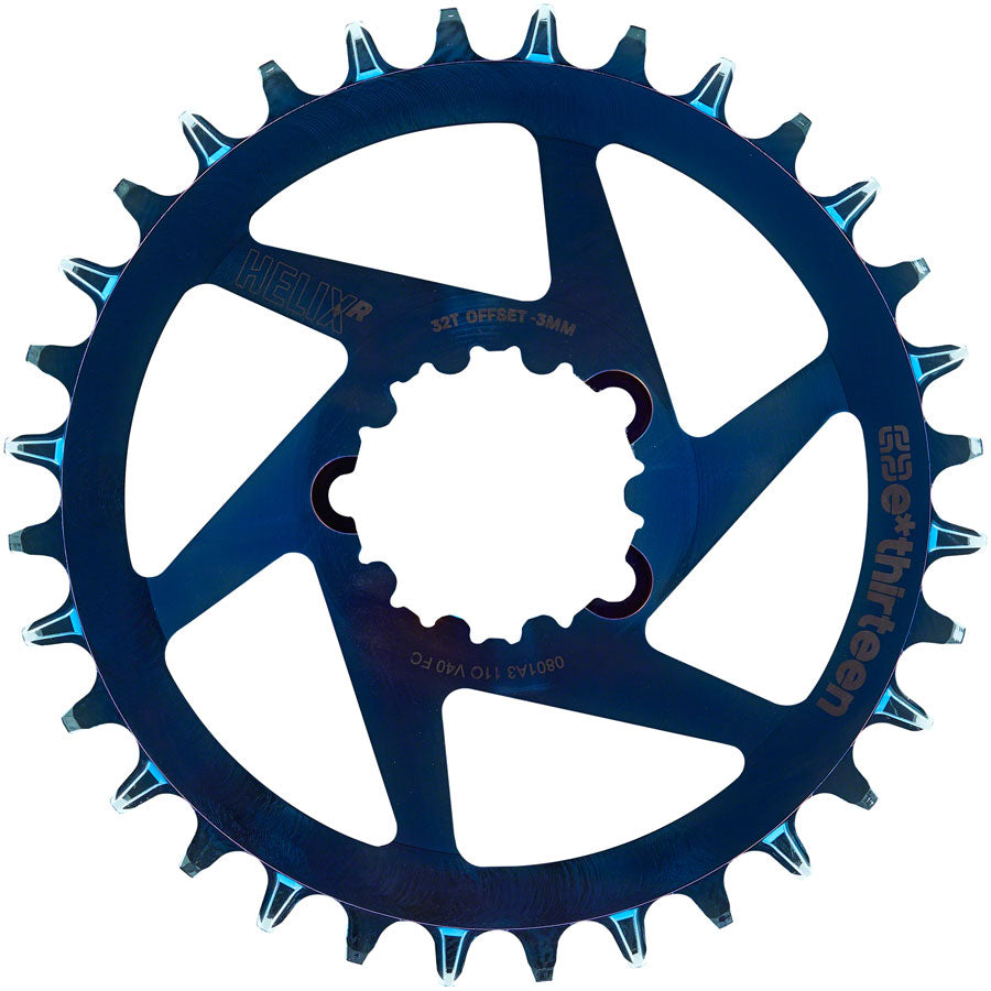 e*thirteen Helix R Guidering - 34t, 11/12-Speed, 3mm Offset, SRAM 3-Bolt DM, Intergalactic