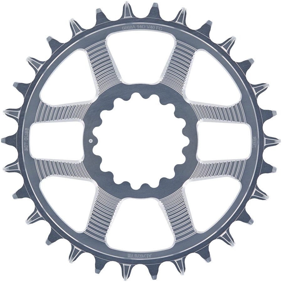 e*thirteen Helix R Guidering - 30t, 11/12-Speed, 52/55mm Flip Flop CL, 3/5mm Offset, e*thirteen DM, Gray