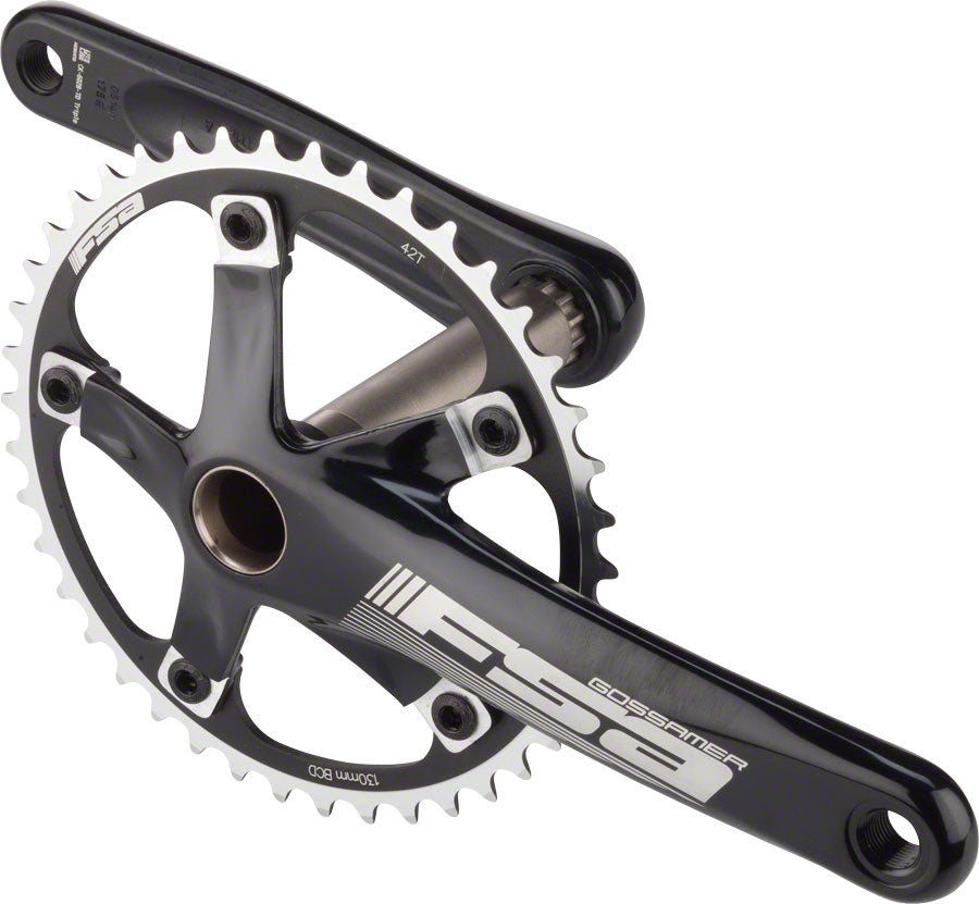 FSA Gossamer Tandem Front 175mm 42T 1-Speed MegaExo Crankset Black