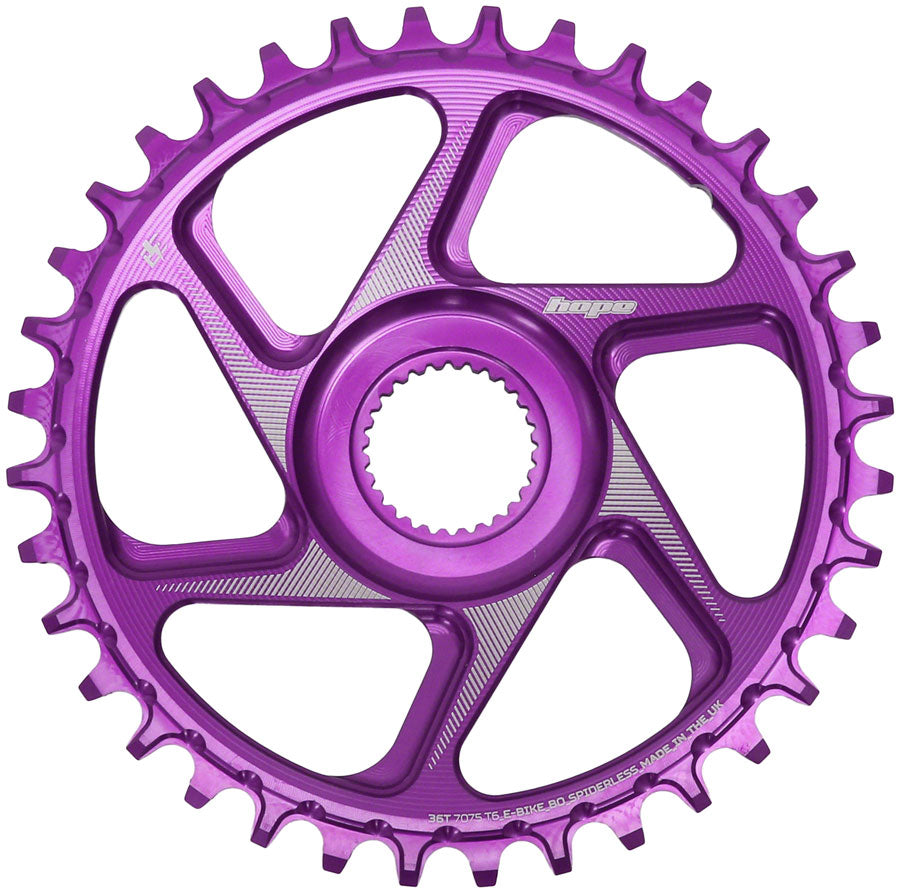 Hope Bosch Gen 4 eBike Chainring - 36t, Purple