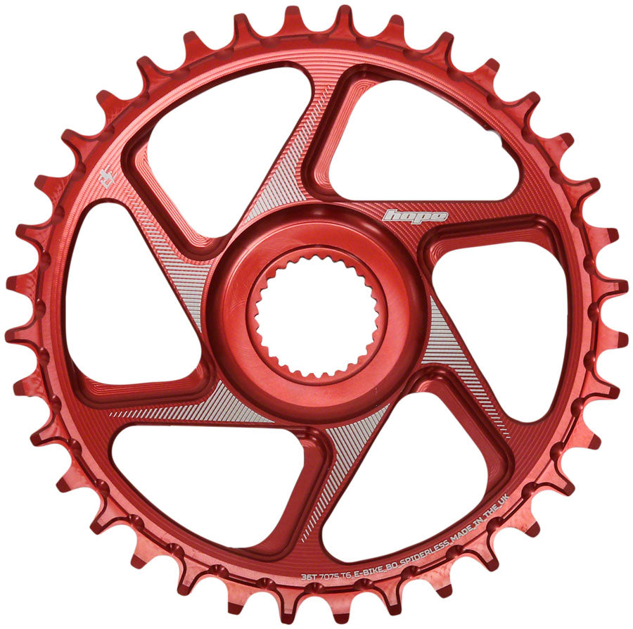 Hope Bosch Gen 4 eBike Chainring - 36t, Red