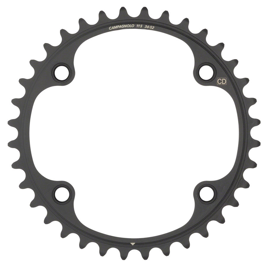 Campagnolo Potenza/Centaur Chainring - 36t, 112mm Campagnolo Asymmetric, 4-Bolt, 11-Speed, Black