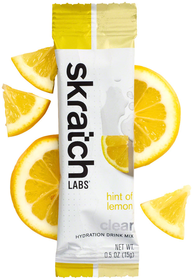 Skratch Labs Clear Hydration Drink Mix - Hint of Lemon, Box of 8 Single Serving Packets
