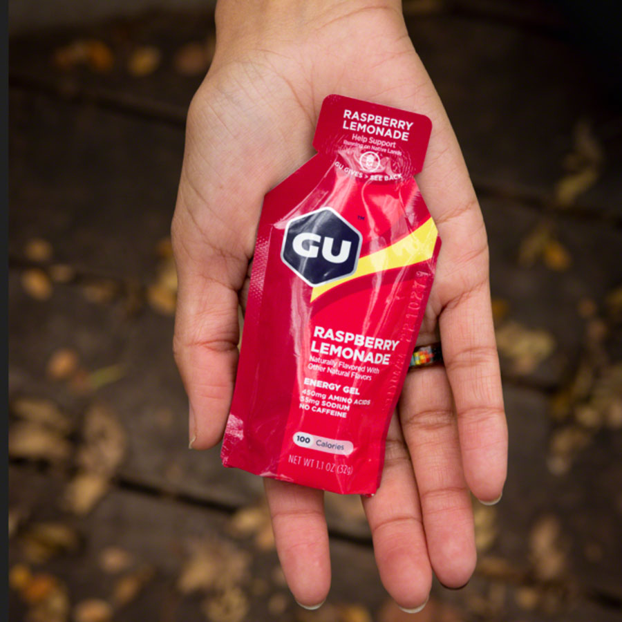 GU Energy Gel - Raspberry Lemonade, Box of 24