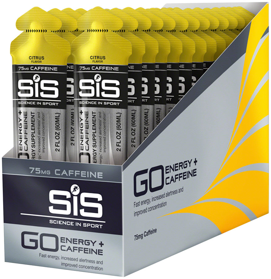 SIS Science in Sport Nutrition GO Energy + Caffeine Gel - Citrus, Box of 30