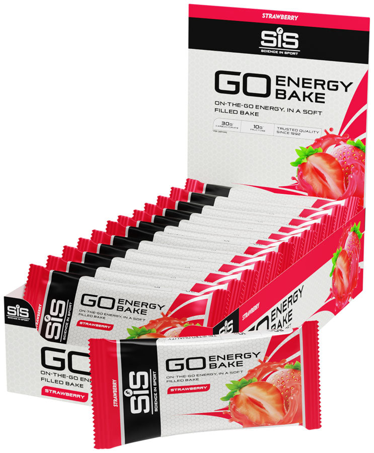 SIS Science in Sport Nutrition GO Energy Bakes - Strawberry, Box of 12