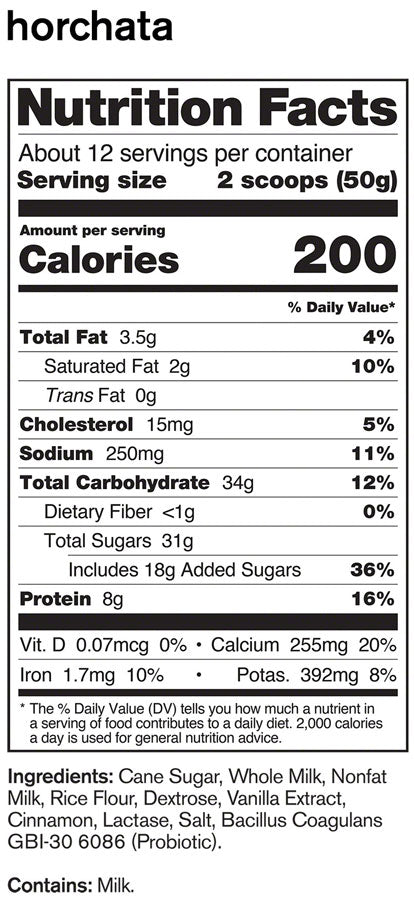 Skratch Labs Sport Recovery Drink Mix: Horchata, 12-Serving Resealable Pouch